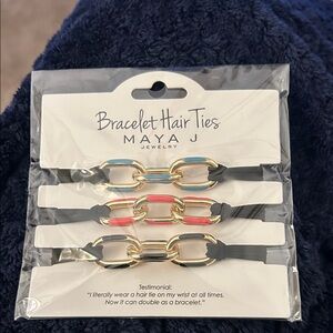 Maya Gold and Vibrant Bracelet Hair Ties